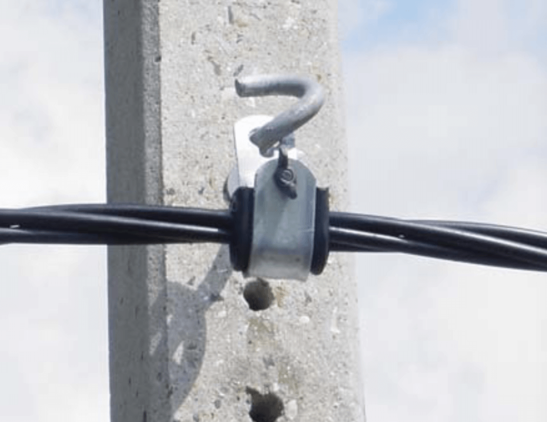 China ES5414 ABC cable Suspension Assembly Clamp With Bracket